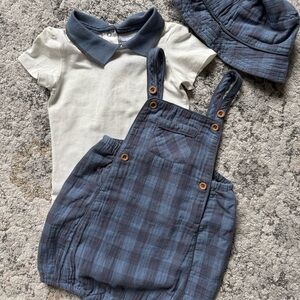 Tommy Bahama Blue and White Baby Outfit
